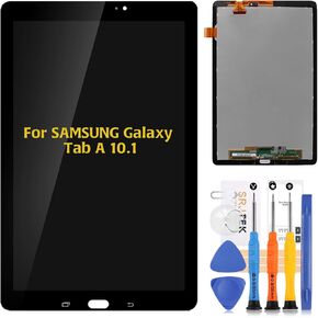 A-MIND for Samsung Galaxy Tab A 10.1 2016 Screen Replacement SM-P580 SM-P585 LCD Display Touch Digitizer Full Assembly with Repair Tool Kits(Black) in Kuwait