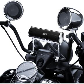 GoHawk Waterproof Motorcycle Bluetooth Stereo, 4 Speakers Sound bar w/ 4.5" Speakers, Built-in Amplifier MP3 Music Player Audio System w/USB & Radio, Great for Harley & ATVs in Saudi Arabia
