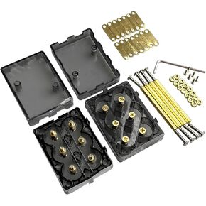 1-Pack 21700 Battery Holder Kit, DIY Energy Storage Bracket, Tool-Free Assembly, PC+ABS Fireproof Case, M3 Copper Screws, Supports 1S8P, 2S4P, 4S2P, 8S1P (2x4 Slot, Batteries Not Included) in Saudi Arabia