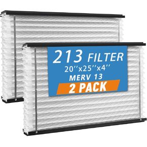 2-Pack 213 Replacement Filter, Compatible with Aprilaire 1210, 1620, 2210, 2216, 3210, 4200, 20x25x4 Inches MERV 13 Furnace Air Filter in Saudi Arabia