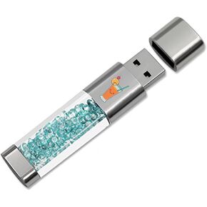 USB Flash Drive 64GB, Techkey External Memory Photo Keeper Storage Stick for Picture/Video/Data Saver/Backup V2.18 High Speed Thumb/Jump/Hard Drives-Summer Breeze Blue in Saudi Arabia