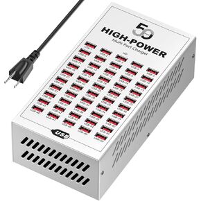 محطة شحن USB بقدرة 200 وات، كتلة شاحن سريع عالية الطاقة بـ 50 منفذًا، محطة شحن متعددة لسطح المكتب مع حماية ذكية من IC، شاحن USB متعدد المنافذ لأجهزة متعددة، رائع للفصول الدراسية والمكتب والمتجر in Kuwait