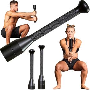 Steel Mace Bell for Training – 17 LB Total 6-Piece Steel Clubs Set – Mild Steel Construction with Black Powder Coating – Full Body Workout, Grip & Forearm Strength, Shoulder Mobility – Home Gym Fitness Tool in Kuwait