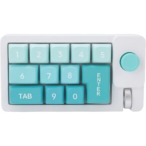 Yoidesu Mechanical Number Pad, Wired USB Macro Keyboard with 12 RGB Backlight Modes Hot Swappable Joystick Roller, for Gaming and Work on s OS (Black) in Kuwait
