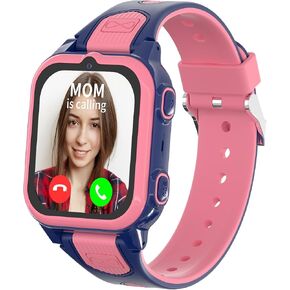 Citfis 4G Kids Smart Watches Girls with GPS Tracker & Phone Call, GPS Smartwatch for Kids Age 5-12 with SOS Calling, HD Camera Video Call Voice Chat Alarm Clock Pedometer Touchscreen (Pink) in Saudi Arabia