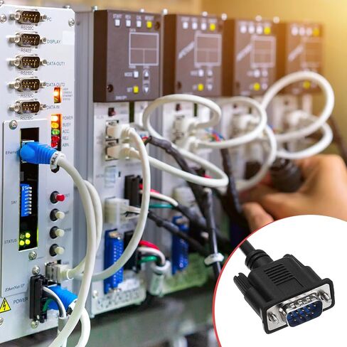 Generic كابل تسلسلي DB9 RS232، 24AWG DB9 أنثى إلى سلك مكشوف نهاية مفتوحة مع 3 محطات أسلاك، DB9 232-235 مزدوج الحماية لاتصالات البيانات، 3.3 قدم in Saudi Arabia