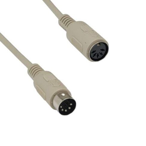 KENTEK 15 Feet FT DIN5 5 Pin at Keyboard Extension Cable Cord 28 AWG Molded Male to Female M/F for Legacy PC in Saudi Arabia