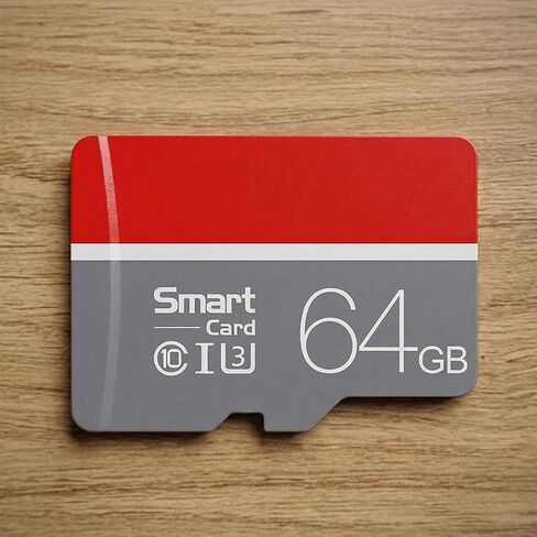64GB MicroSD Memory Card with Adapter, A1, C10, U1, 150MB/s Read for Dashcams Security Cameras Tablets Phones, Full HD Video, Gray in Saudi Arabia