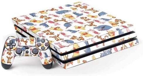 Skinit Decal Gaming Skin Compatible with PS4 Pro Bundle - Officially Licensed Disney Winnie The Pooh Character Pattern Design in Saudi Arabia
