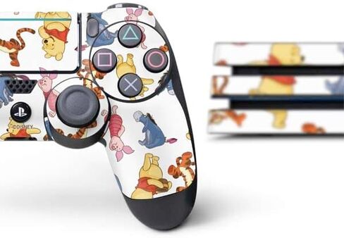 Skinit Decal Gaming Skin Compatible with PS4 Pro Bundle - Officially Licensed Disney Winnie The Pooh Character Pattern Design in Saudi Arabia