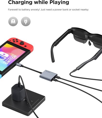 RayNeo USB-C إلى محول شحن النظارات وحزمة أنبوب الصوت in Kuwait