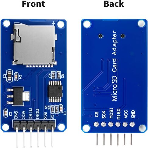 10 Pieces of Micro SD TF Card Adapter Reader Modules, 6-pin SPI Interface Drive Modules, with Chip Level Conversion, Suitable for Arduino UNO R3 MEGA 2560. in Saudi Arabia