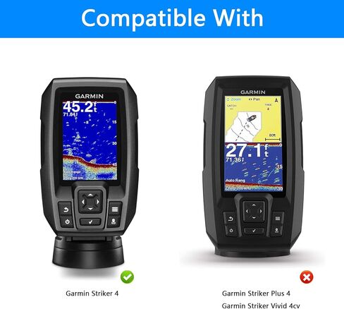 Protective Screen Cover and Sun Visor Kit Compatible with Garmin 010-01550-00 Striker 4 3.5" GPS Fishfinder, ABS Material, Anti-Glare, Marine Fish Finder Display Shield (Black) in Saudi Arabia