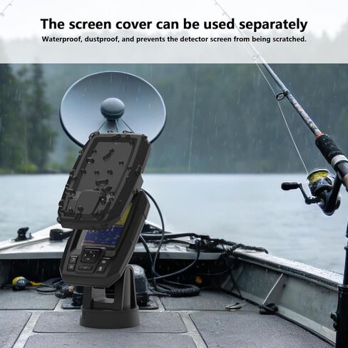 Protective Screen Cover and Sun Visor Kit Compatible with Garmin 010-01550-00 Striker 4 3.5" GPS Fishfinder, ABS Material, Anti-Glare, Marine Fish Finder Display Shield (Black) in Saudi Arabia