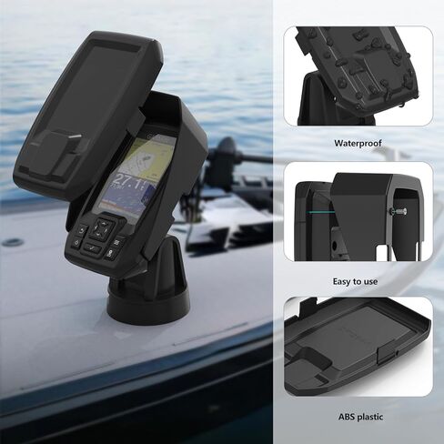 Protective Screen Cover and Sun Visor Kit Compatible with Garmin 010-01550-00 Striker 4 3.5" GPS Fishfinder, ABS Material, Anti-Glare, Marine Fish Finder Display Shield (Black) in Saudi Arabia