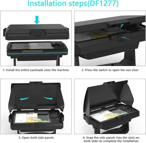 Foldable Sun Visor for Garmin Striker 7cv/Vivid 7cv/7sv/Vivid 7sv, Fishfinder Protective Cover in Saudi Arabia