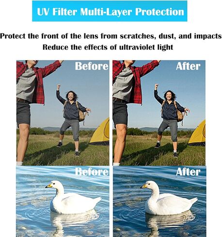 Protective Lens Replacement for GoPro Hero 9/10/11/12/13 Black,Camera Anti-Scratch UV Glass Lens Protective Cover Repair Parts Accessories Compatible for Gopro Hero 13 Hero 12 Hero 11 Hero 10 Hero 9 in Saudi Arabia