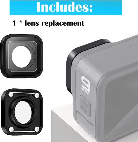 Protective Lens Replacement for GoPro Hero 9/10/11/12/13 Black,Camera Anti-Scratch UV Glass Lens Protective Cover Repair Parts Accessories Compatible for Gopro Hero 13 Hero 12 Hero 11 Hero 10 Hero 9 in Saudi Arabia