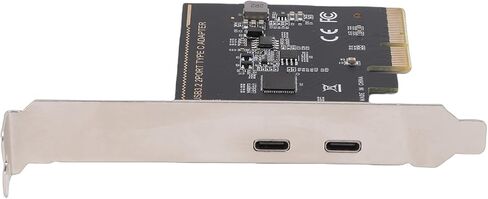 بطاقة توسيع PCIe إلى النوع C، نقل بيانات عالي السرعة بسرعة 10 جيجابت في الثانية بمنفذين USB C PCI Express، بطاقة دعم رقاقة ASM1142 للكمبيوتر المكتبي in Kuwait