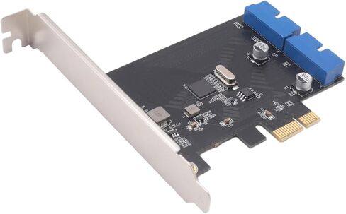 PCI Express USB 3.0 19 Pin بطاقة التوسع PCIE 1X إلى 2 منافذ USB 3 19 Pin محول داخلي USB3 20Pin Hub Head in Kuwait