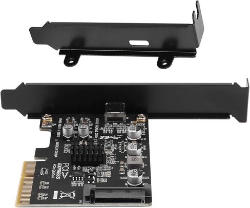 بطاقة USB PCIE من النوع C PCI-Express 4X إلى USB 3.2 Gen 2X2 (20 جيجابت في الثانية) مجموعة شرائح ASM3242 لنظام التشغيل 8/10/Linux in Kuwait