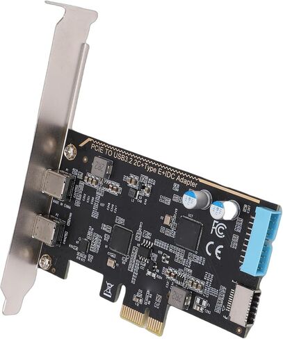 بطاقة توسيع PCI Express، بطاقة PCIe بسرعة 5 جيجابت في الثانية إلى بطاقة مزدوجة من النوع C مع منفذ داخلي و19 دبوسًا، ومحول ASM1042 للكمبيوتر المكتبي in Kuwait