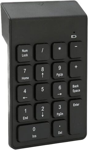 2.4G Wireless Numeric Keypad, 18 Keys Plug and Play with Chocolate Keys and Ergonomic Tilt, for Tablets Desktops in Saudi Arabia
