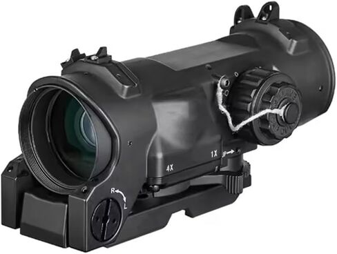 Riflescope 1x-4x نطاق ثنائي الغرض ثابت باللون الأحمر مضاء بمنظار نقطة حمراء in Kuwait