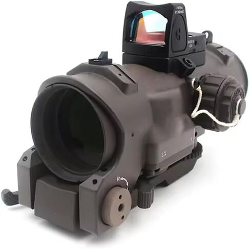 Riflescope 1x-4x نطاق ثنائي الغرض ثابت باللون الأحمر مضاء بمنظار نقطة حمراء in Kuwait