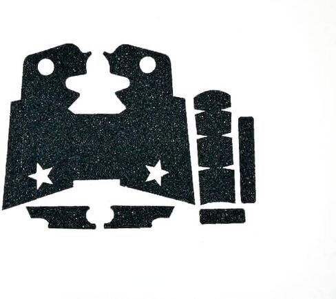 HANDLEITGRIPS Gun Grip Tape Wrap for Staccato HD (ورق الصنفرة الممتاز) - شريط قبضة مسدس من ورق الصنفرة الفاخر الأسود، سهل التركيب، أجزاء وإكسسوارات البندقية، مملوكة للمحاربين القدامى، صنع في الولايات المتحدة الأمريكية in Saudi Arabia