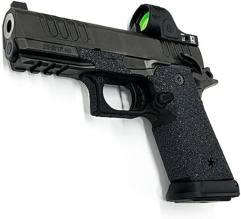 HANDLEITGRIPS Gun Grip Tape Wrap for Staccato HD (ورق الصنفرة الممتاز) - شريط قبضة مسدس من ورق الصنفرة الفاخر الأسود، سهل التركيب، أجزاء وإكسسوارات البندقية، مملوكة للمحاربين القدامى، صنع في الولايات المتحدة الأمريكية in Saudi Arabia