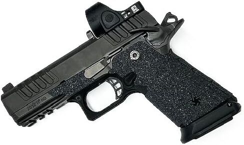 HANDLEITGRIPS Gun Grip Tape Wrap for Staccato HD (ورق الصنفرة الممتاز) - شريط قبضة مسدس من ورق الصنفرة الفاخر الأسود، سهل التركيب، أجزاء وإكسسوارات البندقية، مملوكة للمحاربين القدامى، صنع في الولايات المتحدة الأمريكية in Saudi Arabia
