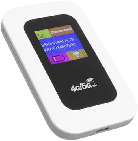 LICAEVEY 4G LTE WiFi نقطة اتصال متنقلة، نقطة اتصال WiFi محمولة، لا حاجة لبطاقة SIM، 10 أجهزة متصلة، جهاز شبكة لاسلكية للجيب في جميع أنحاء العالم للسفر والمنزل والعمل والمقهى in Kuwait