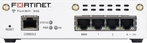 جدار الحماية اللاسلكي من الجيل التالي من Fortinet FortiWiFi 30G وترخيص موحد للحماية من التهديدات لمدة 3 سنوات بالإضافة إلى FortiCare Premium | جهاز شبكة Wi-Fi 6 SD-WAN آمن للمكاتب الصغيرة والمتوسطة (FWF-30G-A-BDL-950-36) in Saudi Arabia
