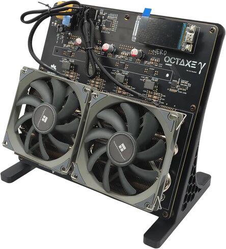 New Bitaxe Miner NerdOctaxe 9.6TH/s 160W BTC Miner 16J/Th, 8*BM1370 ASIC Chips, 2.4G WiFi Crypto Machine, Open-Source Mining Machine, High Efficiency for BTC Mining by OEMGMINER in Saudi Arabia