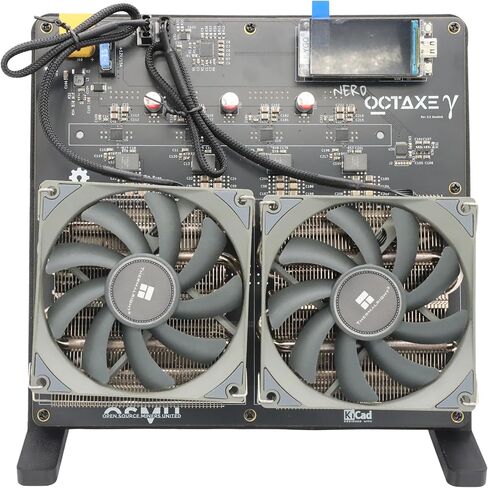 New Bitaxe Miner NerdOctaxe 9.6TH/s 160W BTC Miner 16J/Th, 8*BM1370 ASIC Chips, 2.4G WiFi Crypto Machine, Open-Source Mining Machine, High Efficiency for BTC Mining by OEMGMINER in Saudi Arabia