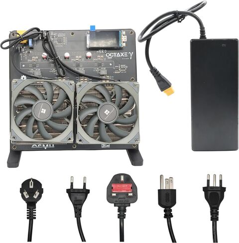 New Bitaxe Miner NerdOctaxe 9.6TH/s 160W BTC Miner 16J/Th, 8*BM1370 ASIC Chips, 2.4G WiFi Crypto Machine, Open-Source Mining Machine, High Efficiency for BTC Mining by OEMGMINER in Saudi Arabia