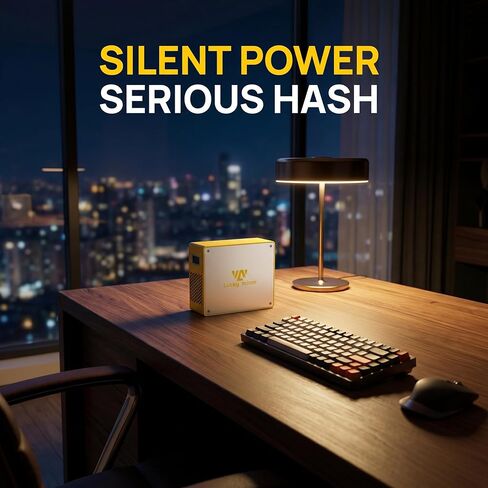 Luckyminer LG07 Pro Scrypt Miner, 120MH/S 30W High-Efficiency Home Solo Miner for LTC & Dogecoin, Supports 100+ Coins, 2.4G WiFi & Hotspot, Ultra-Quiet Desktop Machine in Saudi Arabia