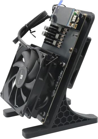 New Upgraded Bitaxe Miner NerdQaxe++ Rev 6.1 6T 100W BTC Miner 2.4G WiFi 16.5 J/TH Crypto Machine, Quiet Open-Source Mining Machine, Dual Fan Design, High Efficiency for BTC Mining (Black) in Saudi Arabia