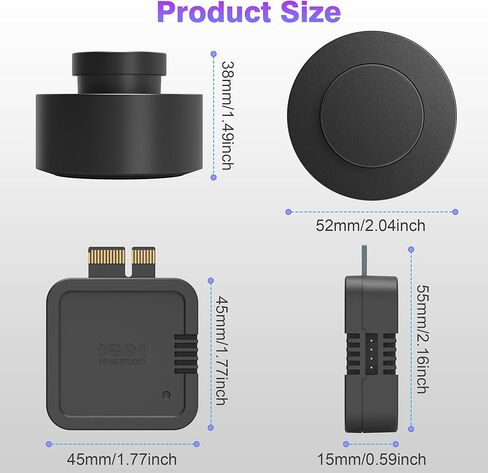 زر طاقة الكمبيوتر اللاسلكي، مفتاح طاقة سطح المكتب عن بعد من الألومنيوم الممتاز USB-C قابل لإعادة الشحن، تحكم تشغيل/إيقاف لاسلكي للوحة الأم للكمبيوتر، كمبيوتر مخصص للألعاب، الخادم والمكتب المنزلي in Kuwait