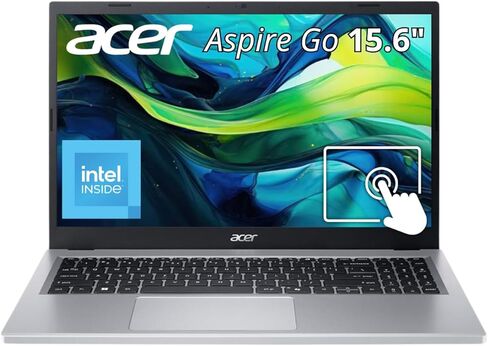 كمبيوتر محمول أيسر أسباير جو 15 جاهز للذكاء الاصطناعي | شاشة لمس FHD IPS مقاس 15.6 بوصة | Intel Core i5-13420H | ذاكرة وصول عشوائي LPDDR5 سعة 16 جيجابايت | 1 تيرابايت NVMe SSD | Wi-Fi 6 | لوحة مفاتيح بإضاءة خلفية | Windows 11 Home | فضي | AG15-71PT-50X8 in Kuwait