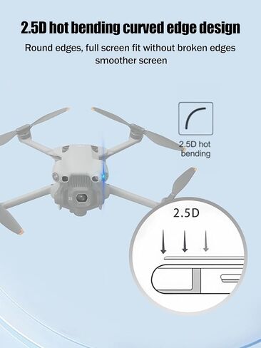 واقي شاشة لـ DJI Mini 5 Pro، طبقة من الزجاج المقوى 9H مقاومة للصدمات ومضادة لبصمات الأصابع وحساسة للغاية، عبوتان in Kuwait
