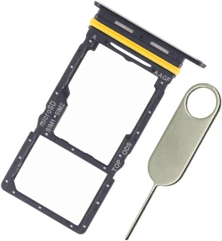 A17 Waterproof Sim Card Tray SD Card Holder Replacement for Samsung Galaxy A17 (5G) SM-A176U A176U1 S176V with Water Proof Rubber Seal USA Version Black with Stainless Steel Eject Tool in Saudi Arabia