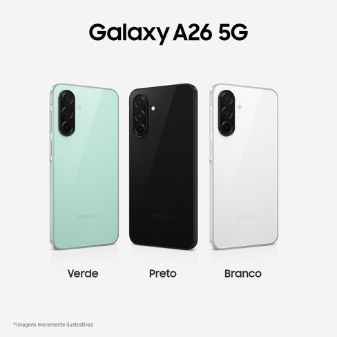 Samsung Galaxy A26 5G بشريحتي اتصال، 256 جيجابايت + 8 جيجابايت رام، أسود - مفتوح (GSM فقط) (الإصدار الدولي) (متجدد) in Saudi Arabia