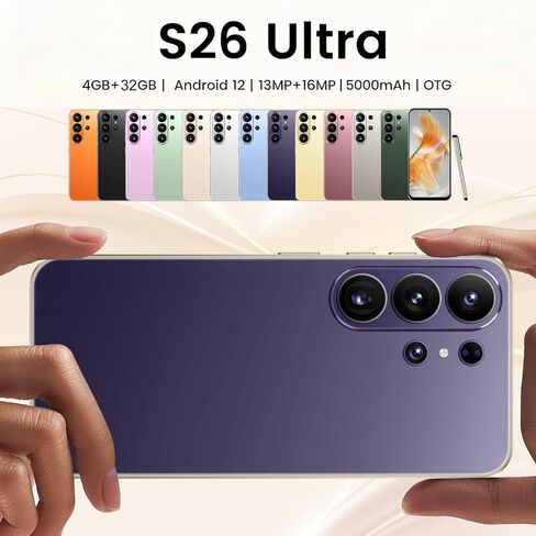 هاتف ذكي T26Ultra مفتوح 4G، شاشة Incell HD مقاس 6.6 بوصة، ذاكرة وصول عشوائي 4 جيجابايت + ذاكرة وصول عشوائي 32 جيجابايت (قابلة للتوسيع إلى 256 جيجابايت)، بطارية 5000 مللي أمبير في الساعة، كاميرا مزدوجة 13 ميجابكسل + 16 ميجابكسل، أندرويد 12، فتح القفل بالوج in Kuwait