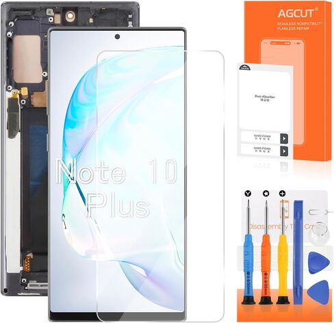 INCELL for Samsung Galaxy Note 10 Plus Screen Replacement for Samsung Note 10 Plus LCD Display N975F SM-N975U LCD Digitizer Touch Assembly Repair Parts Black with Frame(No Fingerprint) in Saudi Arabia