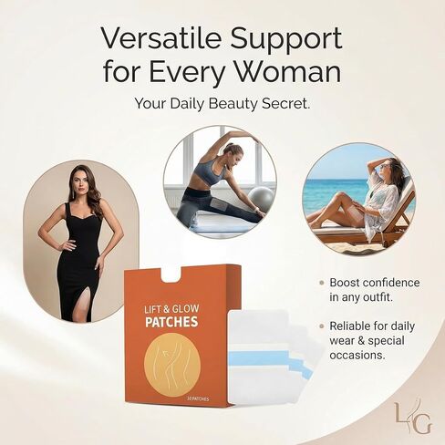 Thigh Lift Tape for Women, Invisible Waterproof Skin Tape for Loose Skin, Anti-Chafing Anti-Friction Body Tape for Legs, Appearance Support for Dresses, Sports and Daily Wear(3 Box) in Saudi Arabia
