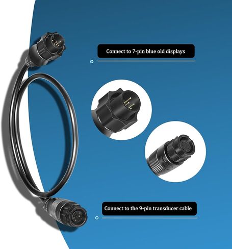 000-13977-001 9-Pin to 7-Pin Transducer Adapter Cable for Chirp and XSONIC Transducers, for HDS Gen3, Elite-Ti, NSS evo2, GO XSE, and SonarHub Systems in Saudi Arabia