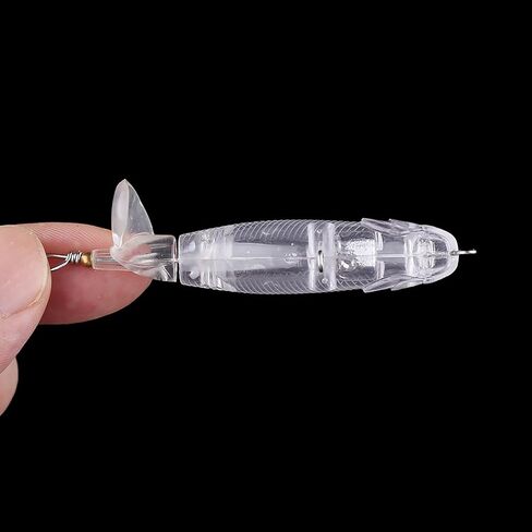 20PCS Unpainted Blanks Bait 0.177oz/0.353oz Rotating Tail Popper DIY Handmade Artificial Fishing Lure Tackle in Saudi Arabia