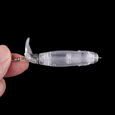 20PCS Unpainted Blanks Bait 0.177oz/0.353oz Rotating Tail Popper DIY Handmade Artificial Fishing Lure Tackle in Saudi Arabia